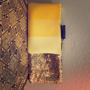 Two used Ipsy makeup bags